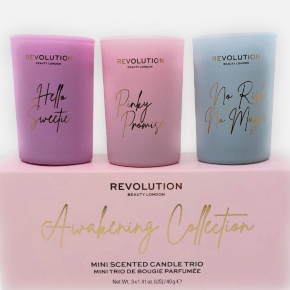 Mini scented candle trio